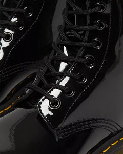 1460 Black Patent Leather Lace Up Boots
