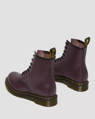 1460 Purple Leather Lace Up Boots