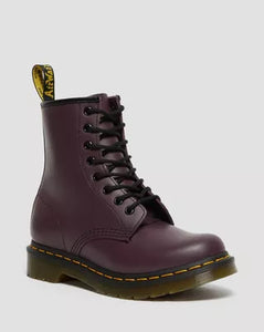 1460 Purple Leather Lace Up Boots
