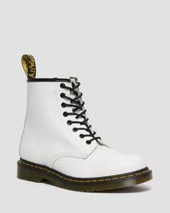 1460 White Leather Lace Up Boots