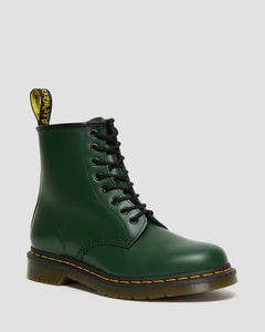 1460 Green Leather Lace Up Boots