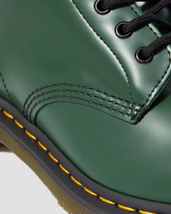 1460 Green Leather Lace Up Boots