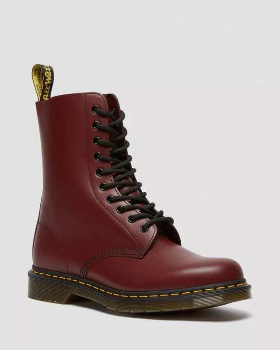 1490 MID CALF BOOT CHERRY RED SMOOTH
