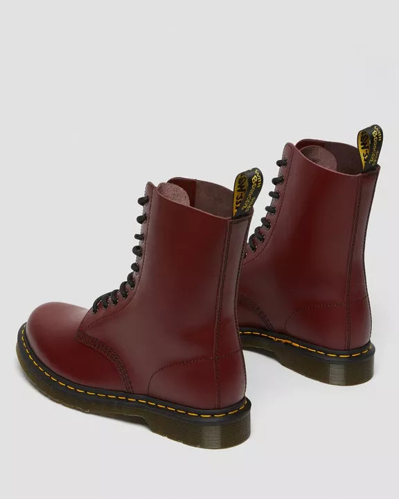 1490 MID CALF BOOT CHERRY RED SMOOTH