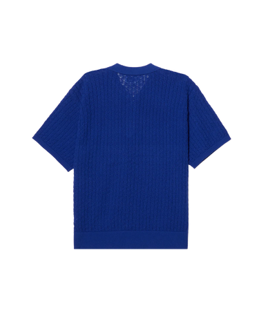 GRANT QUATER ZIP SWEATER SURF BLUE