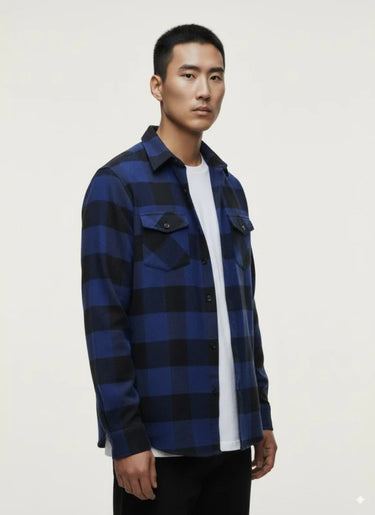 BUFFALO PLAID FLANNEL BLUE
