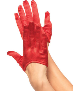 CROPPED GLOVES RED