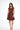 BROCADE GOTHIC SWING DRESS RED