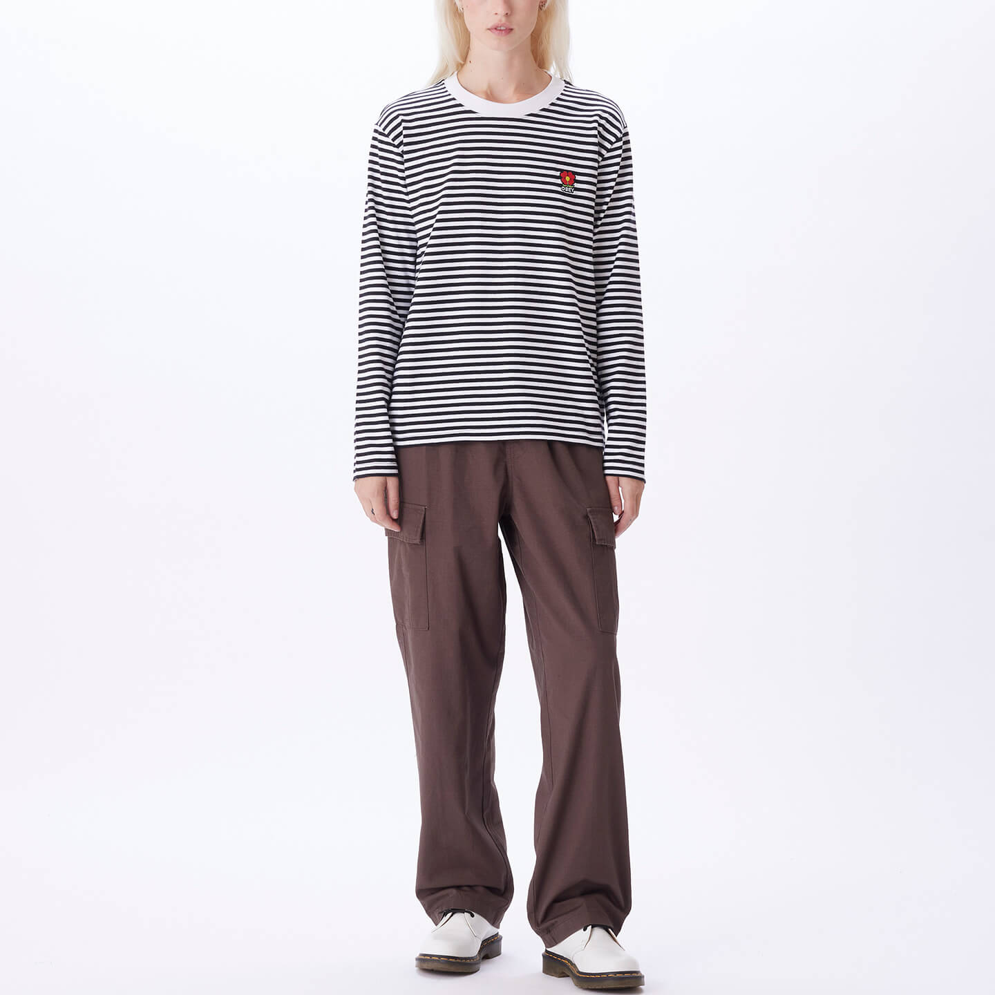 231030122    OBEY ROMELIA TEE BLK