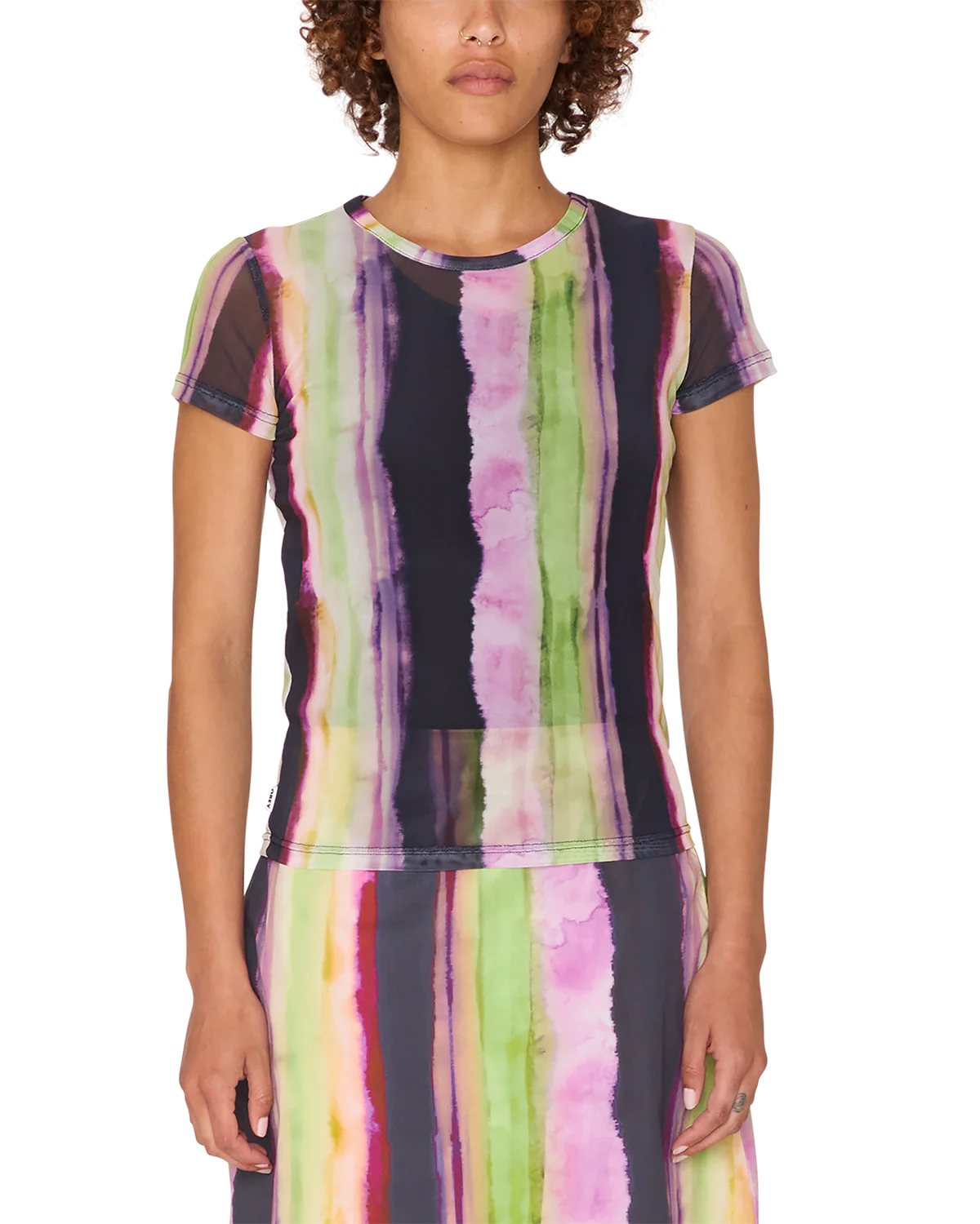 MIDORI MESH SS STRIPE MULTI