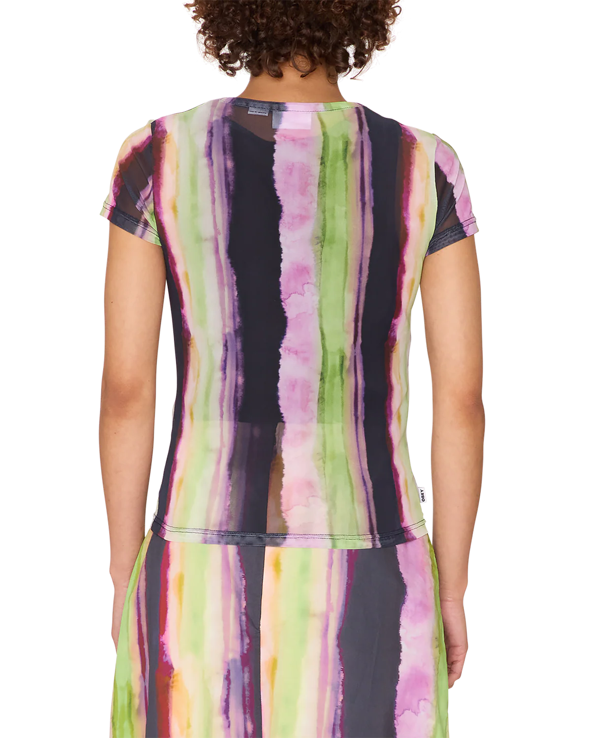 MIDORI MESH SS STRIPE MULTI