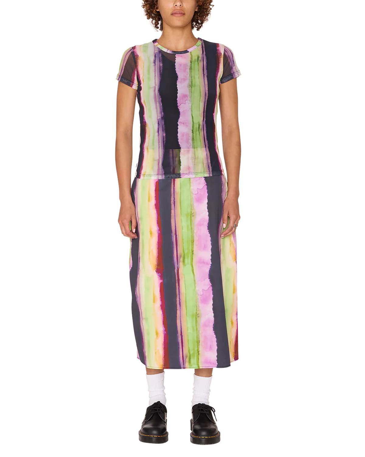 MIDORI MESH SS STRIPE MULTI