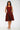 Red Brocade Swing Dress