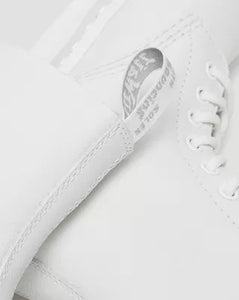 1460 White Pascal Mono Lace Up Boots