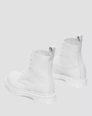 Dr martens sales pascal mono white