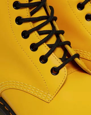 1460 Yellow Leather Lace Up Boots