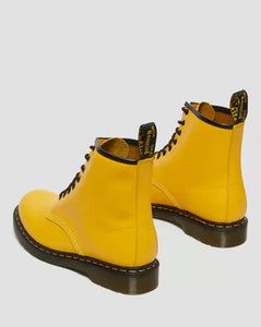 1460 Yellow Leather Lace Up Boots