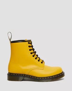 1460 Yellow Leather Lace Up Boots