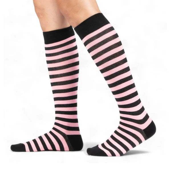 BUBBLEGUM STRIPED SOCKS
