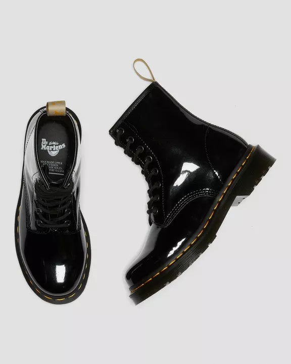 WOMENS 1460 BOOT OPALINE VEGAN BLACK