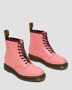 1460 Acid Pink Leather Lace Up Boots