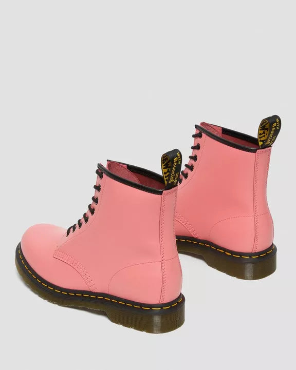 1460 Acid Pink Leather Lace Up Boots