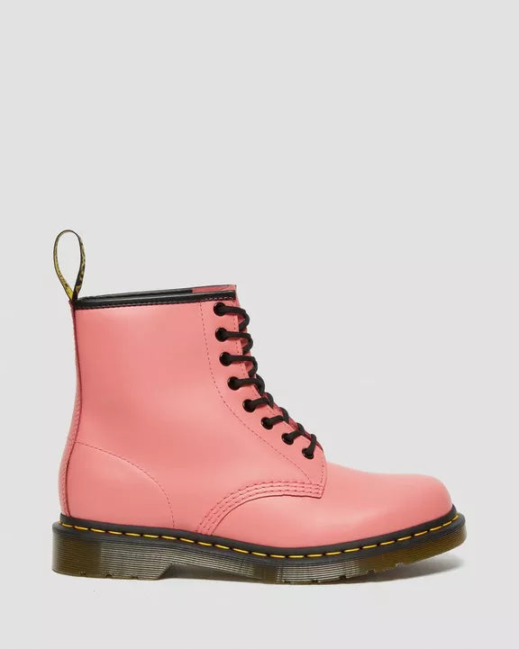 1460 Acid Pink Leather Lace Up Boots