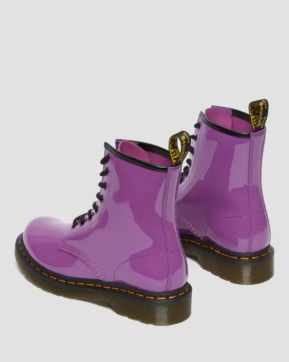 WOMENS 1460 BOOT PURPLE PATENT