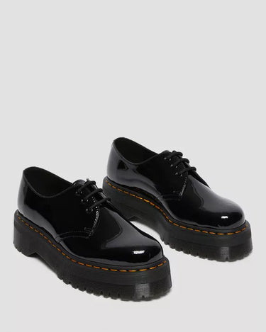 1461 QUAD OXFORD PATENT BLACK