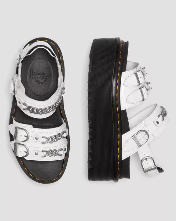 VOSS II QUAD CHAIN SANDAL WHITE