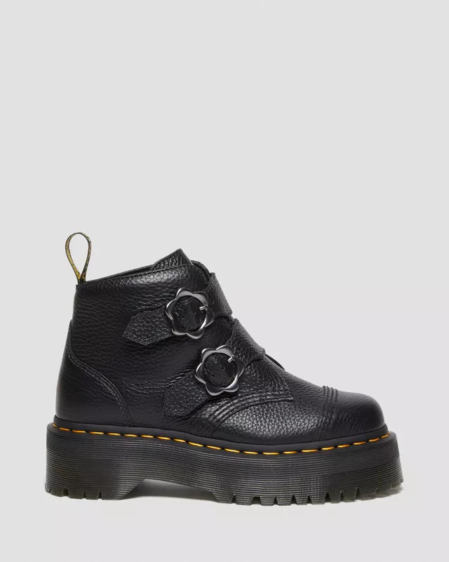 DEVON FLOWER BOOT BLACK