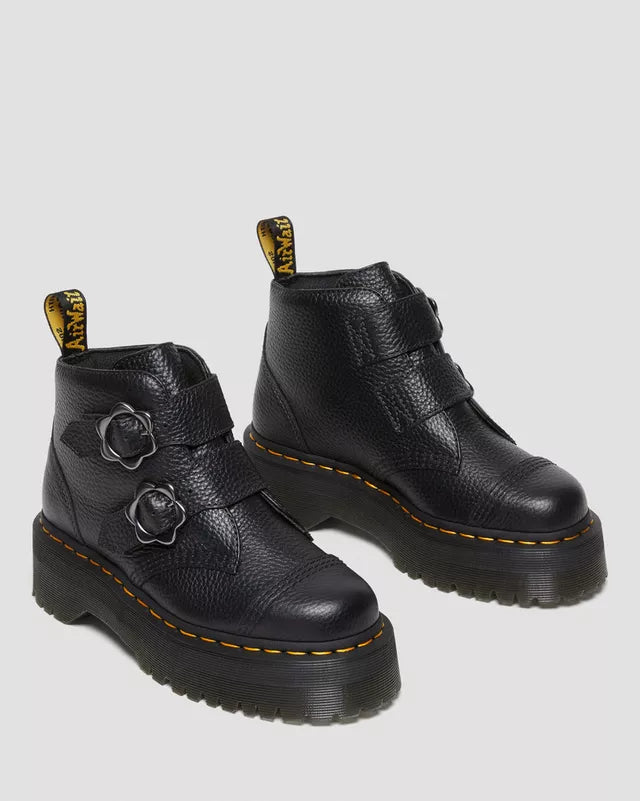 DEVON FLOWER BOOT BLACK