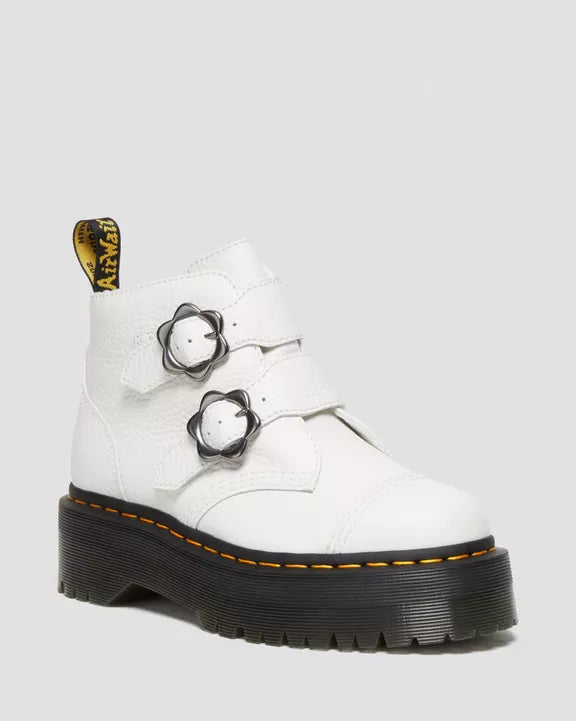 DEVON FLOWER BOOT WHITE