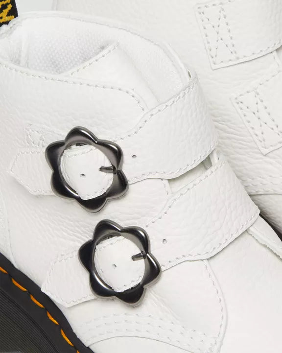 DEVON FLOWER BOOT WHITE