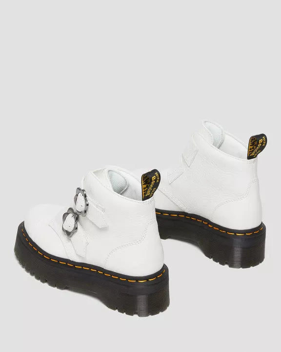 DEVON FLOWER BOOT WHITE