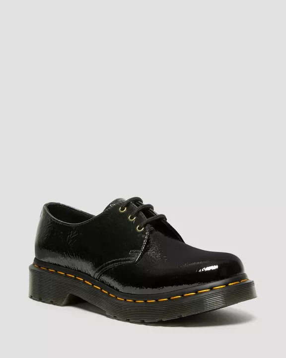 1461 DISTRESSED PATENT OXFORD BLACK