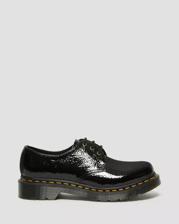 1461 DISTRESSED PATENT OXFORD BLACK
