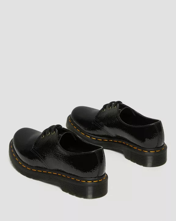 1461 DISTRESSED PATENT OXFORD BLACK