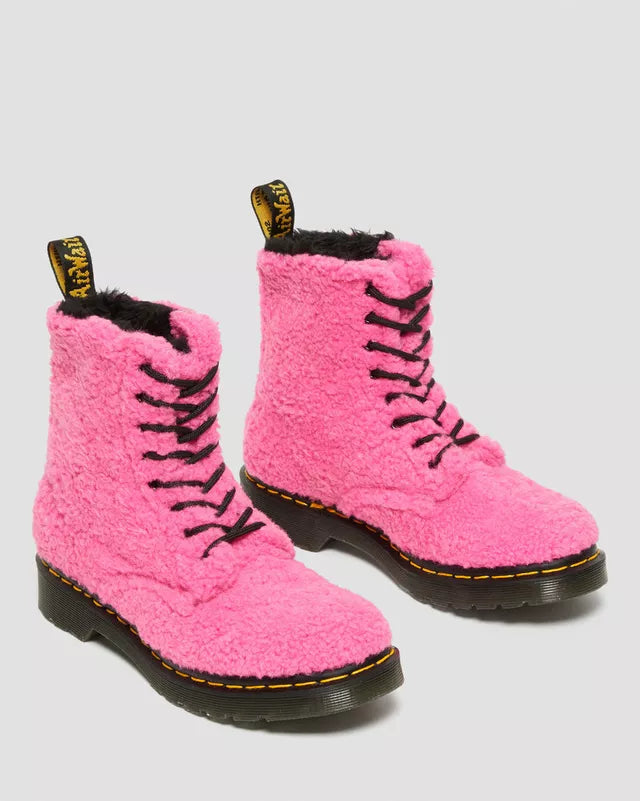 1460 FAUX SHEARLING CLASH PINK