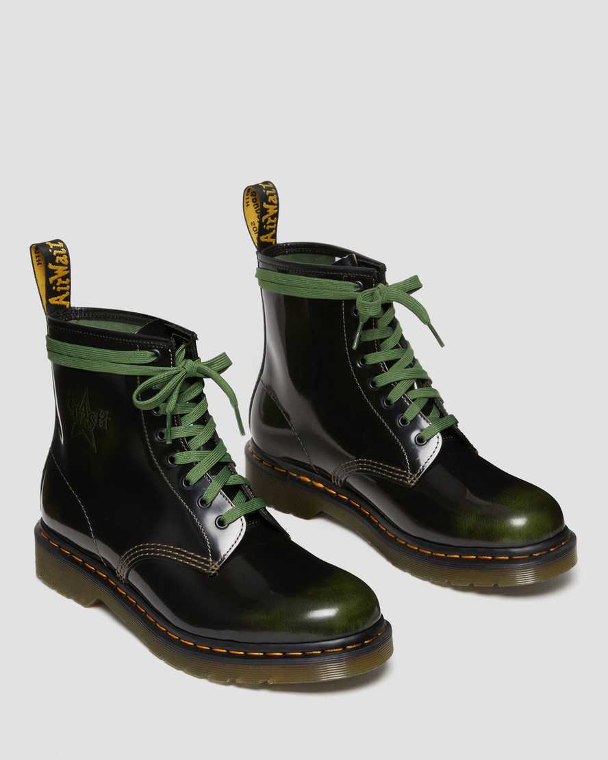 1460 THE CLASH GREEN BOOTS