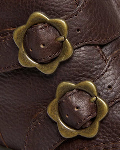 DEVON FLOWER BOOT DARK BROWN – Trash and Vaudeville