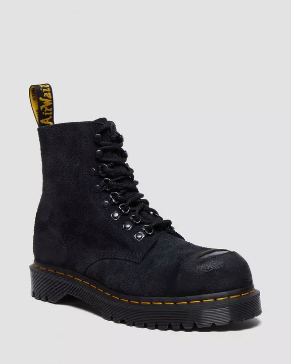 1460 HAIRY LACE UP BOOTS BLACK