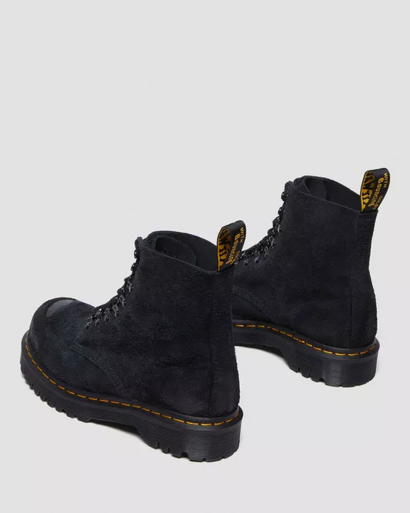 1460 HAIRY LACE UP BOOTS BLACK