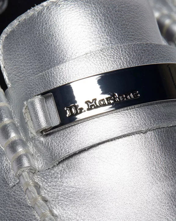 ADRIAN METALLIC LOAFER SILVER