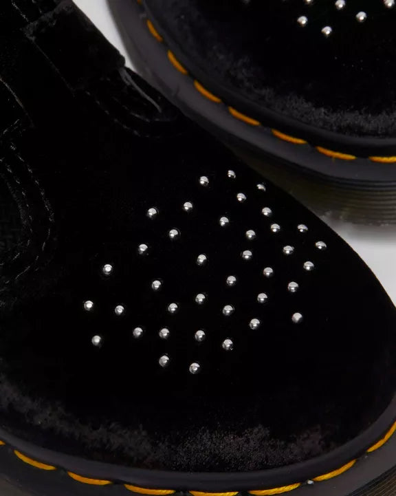 VEGAN VELVET 8065 MARY JANE BLACK