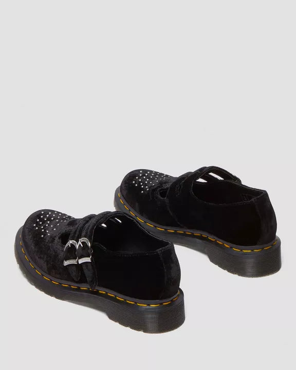VEGAN VELVET 8065 MARY JANE BLACK