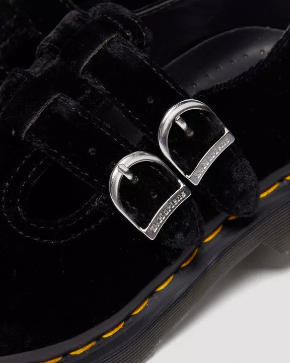 VEGAN VELVET 8065 MARY JANE BLACK