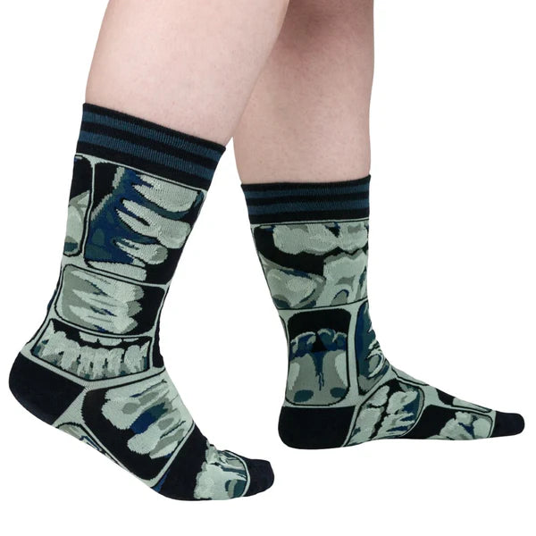 X RAY TEETH SOCKS