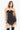 BLACK RIBCAGE CUT OUT SHORT DRESS