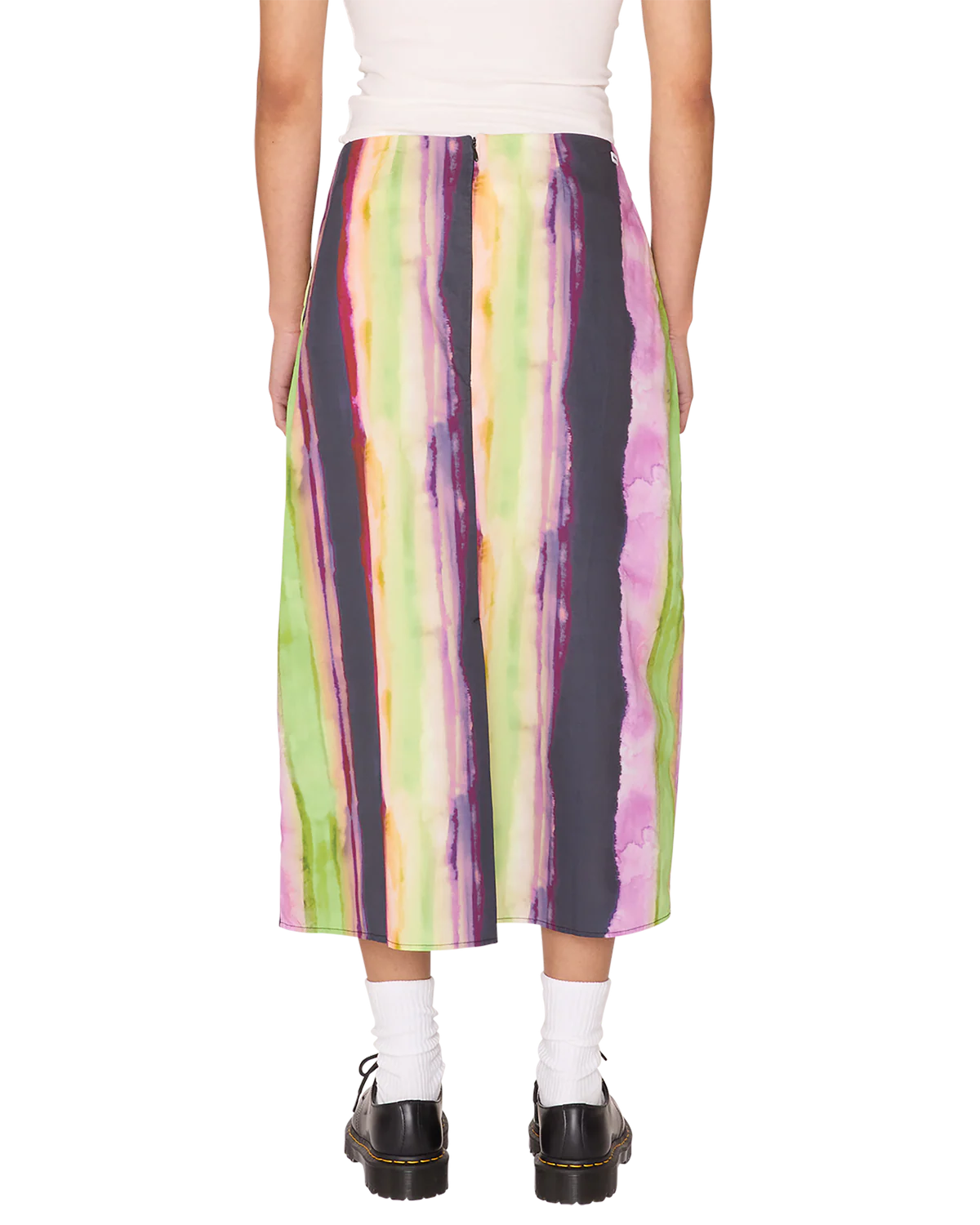 MIDORI SLIP SKIRT STRIPE MULTI